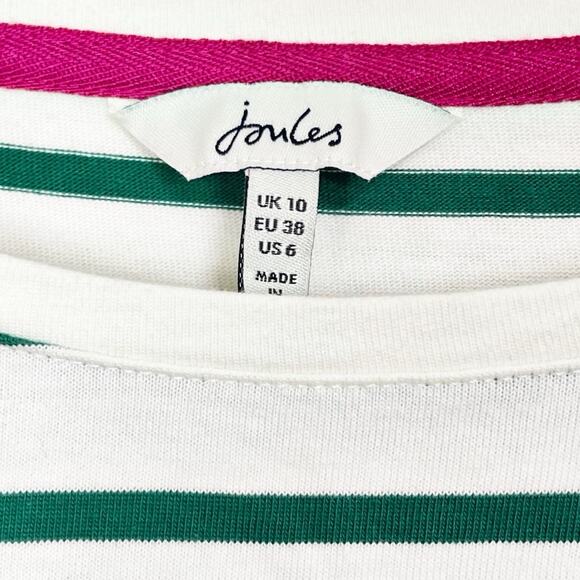 Joules Marina Print Dropped Shoulder Top - Picture 5 of 11